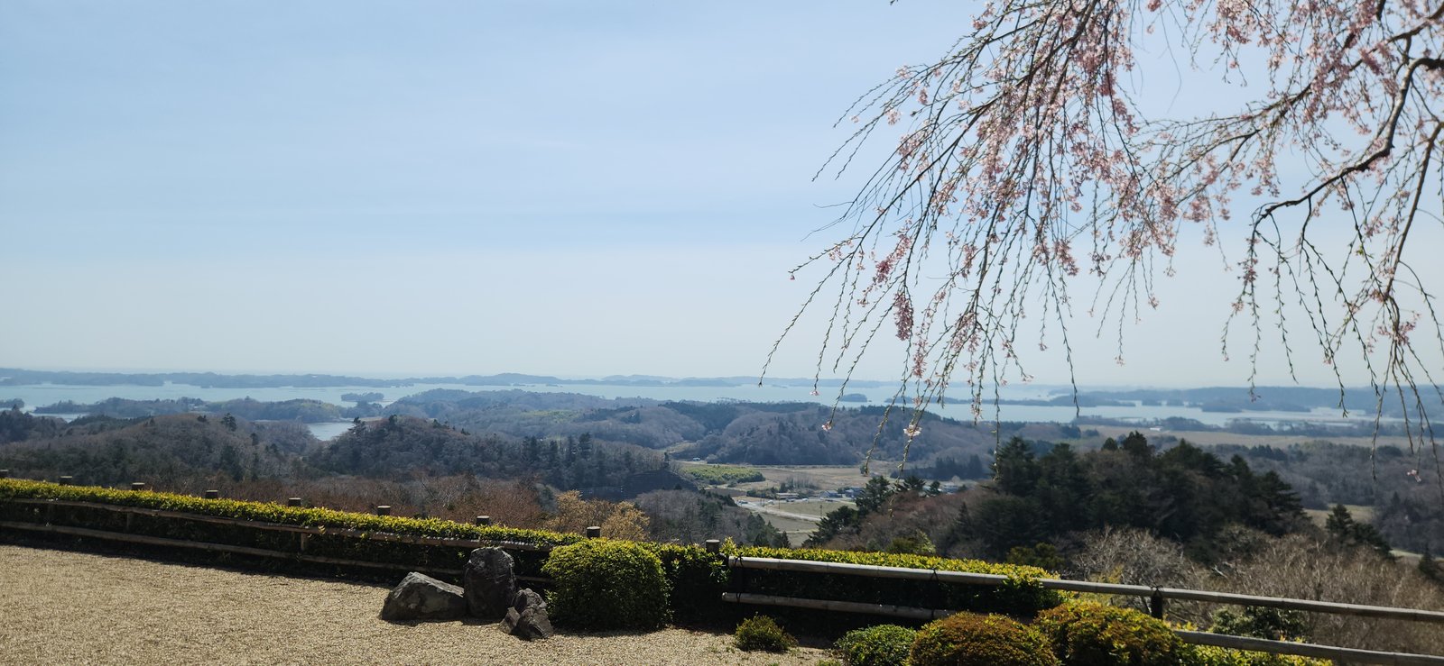 Daigyoji Temple and Tomiyama panoramic view of Matsushima Bay