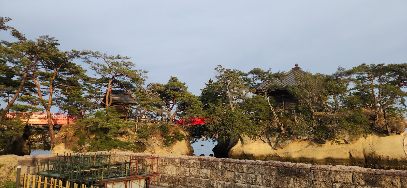 Fukuurajima island footbridge over Matsushima Bay