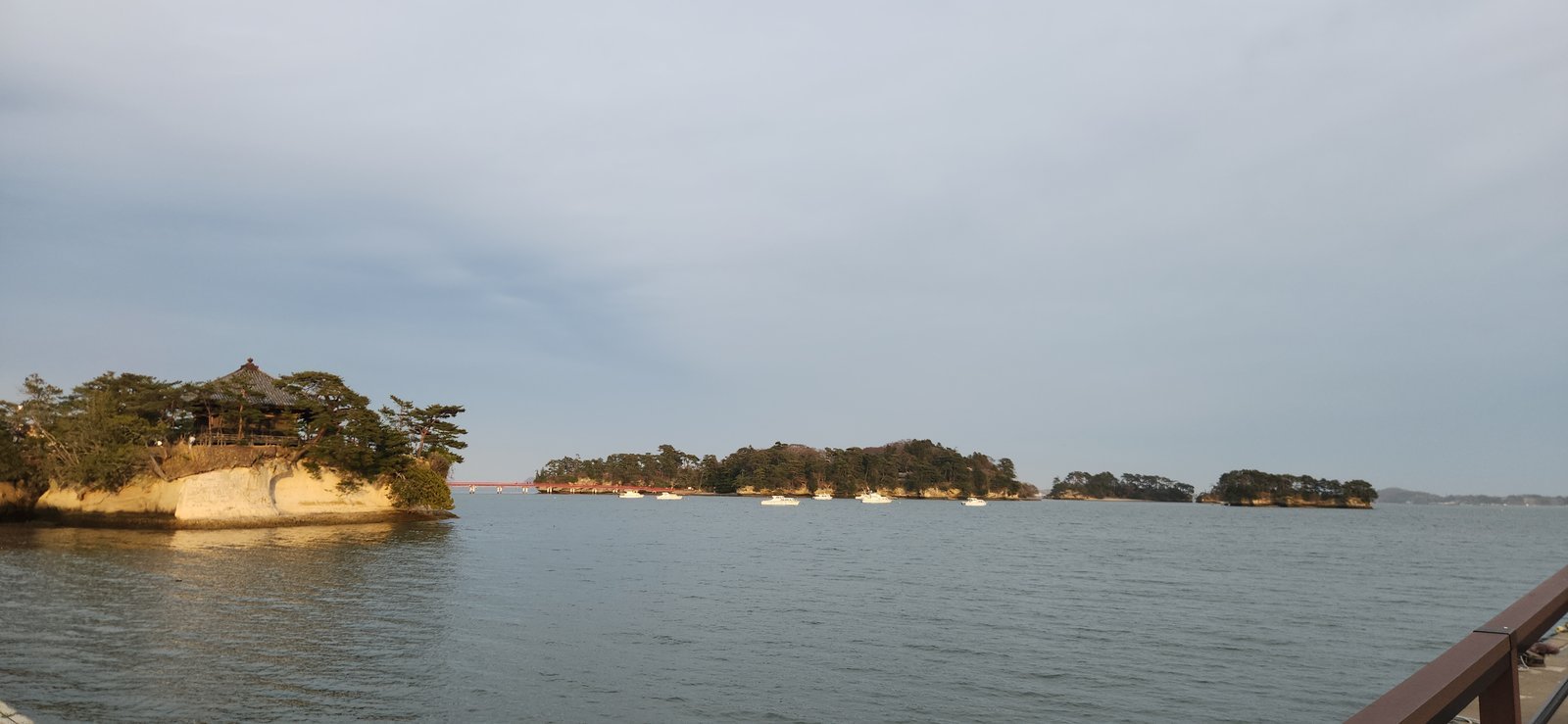 Elevated view of Matsushima Bay and its many small islands