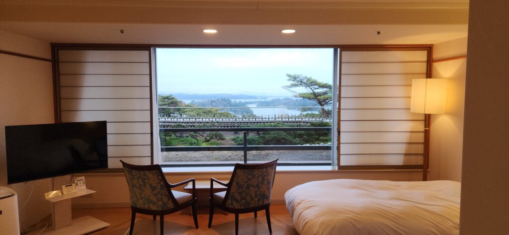 View of Matsushima Bay from Hotel Matsushima Taikanso