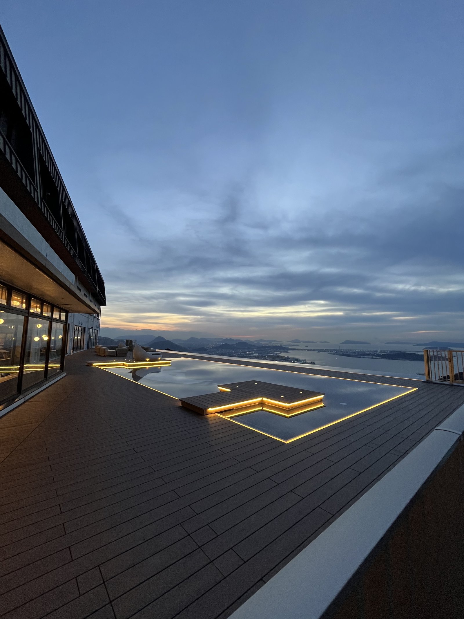 Resort hotel room with scenic view in Japan