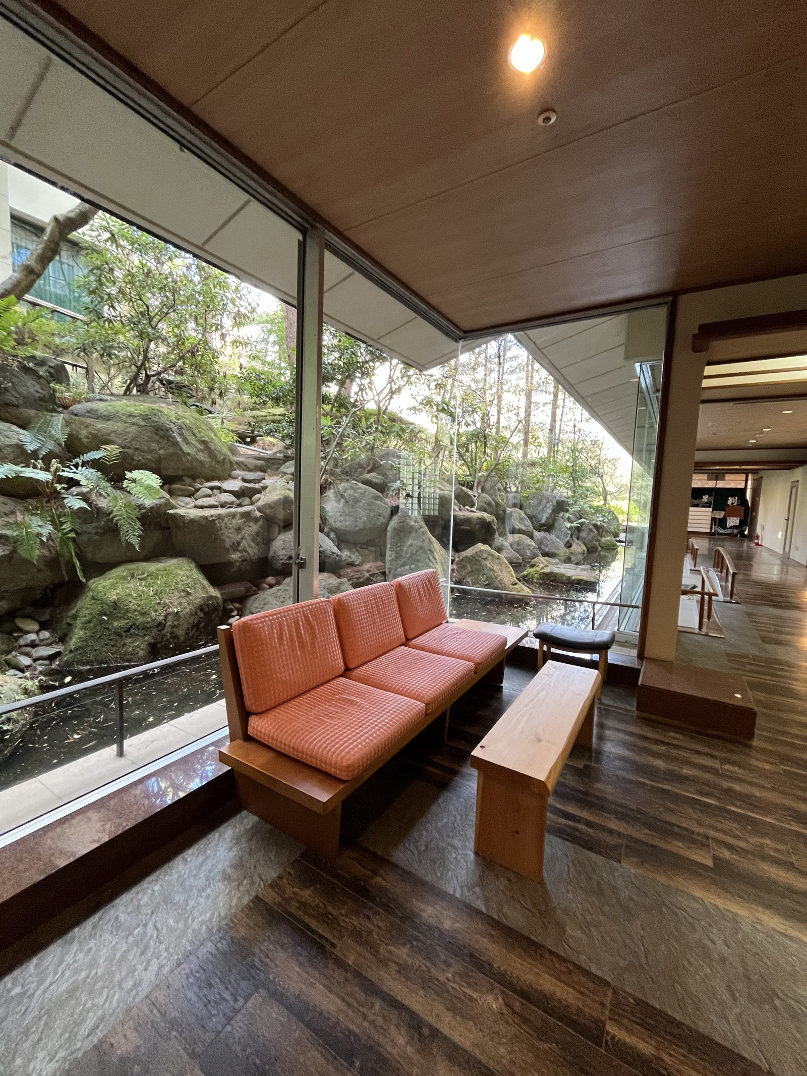 Open-air bath with Matsushima Bay view at Hotel Matsushima Taikanso